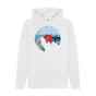 White Mens Vinyl Record Mountain Hoodie