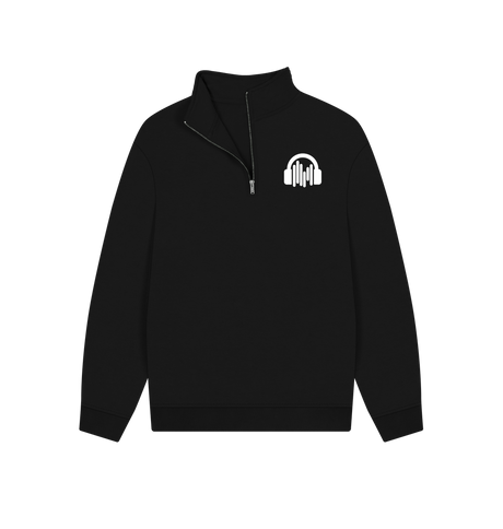 Black Sound Shirts Pocket Logo Quarter Zip Unisex Sweatshirt