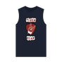Navy Blue \"Pluck Yeah\" Graphic Mens Vest
