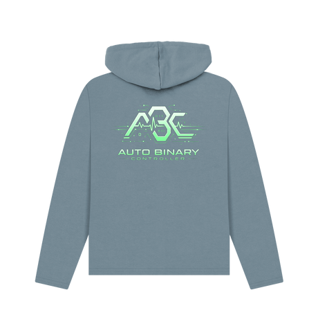 Stone Blue Printed Hoody Back