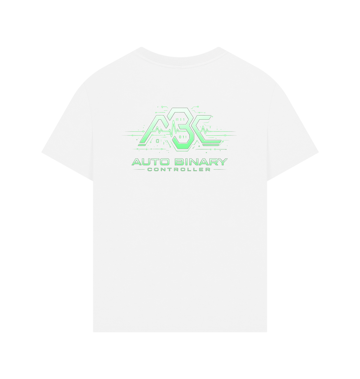 White Printed T-shirt Back