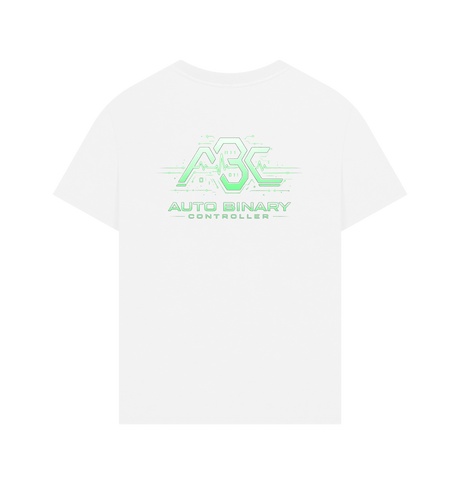 White Printed T-shirt Back