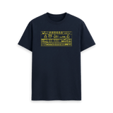 Navy Blue Printed T-shirt Front
