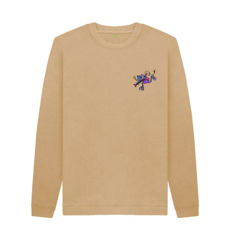 Sand Mens Cartoon Character Flying V Sweater