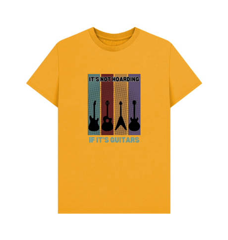 Mustard \"It's Not Hoarding If It's Guitars\" Mens T-Shirt