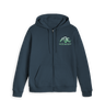 Navy Zip hoody Front