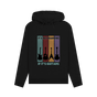 Black \"It's Not Hoarding If It's Guitars\" Womens Pullover Hoodie