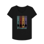 Black \"It's Not Hoarding If It's Guitars\" Womens V-Neck T-Shirt