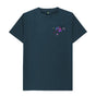 Denim Blue Cartoon Character Flying V T-Shirt