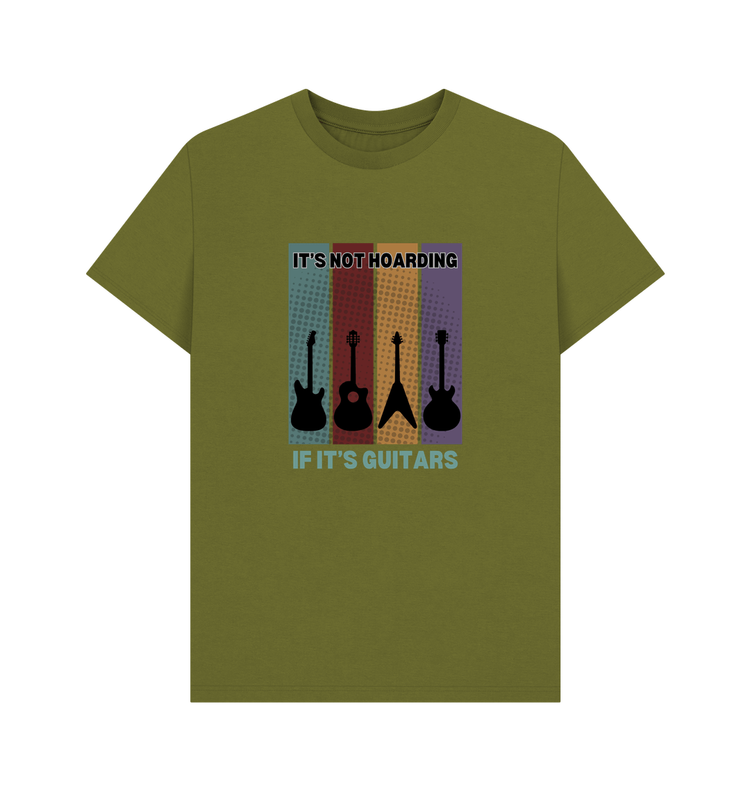 Moss Green \"It's Not Hoarding If It's Guitars\" Mens T-Shirt