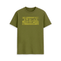 Moss Green Printed T-shirt Front