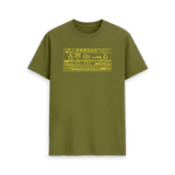 Moss Green Printed T-shirt Front