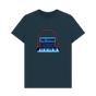 Denim Blue Neon Moog Style Synth Mens T-Shirt