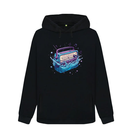 Black Women's Sync Or Swim Hoodie