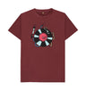 Red Wine Cartoon DJ Turntable & Mic T-Shirt