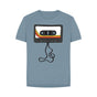 Stone Blue Womens Unwound Cassette Graphic T-Shirt