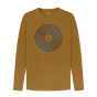 Brown Vinyl Outline Mens Long Sleeve T-Shirt