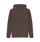 Chocolate Mens Cartoon Character Flying V Hoodie