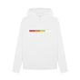 White Womens TR-808 Simple Pads Hoodie
