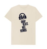 Oat Drop Beats Not Bombs Sound Shirts Navy Logo T-Shirt