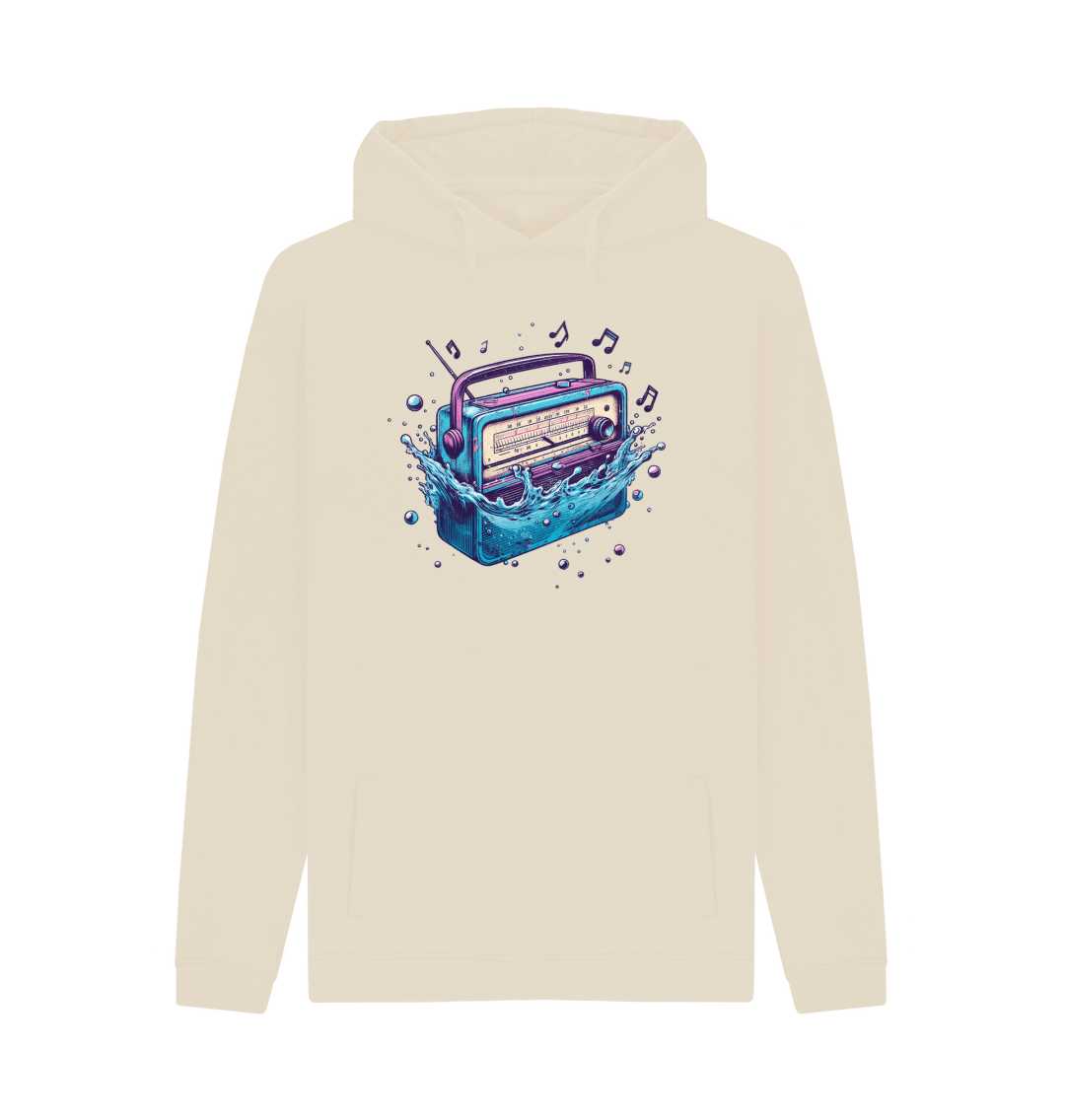 Oat Printed Hoody Front