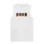 White Colourful Keyboard Mens Vest