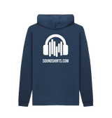 Navy Printed Hoody Back