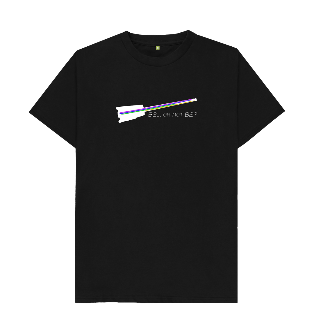 Black \"B2... Or Not B2?\" Hohner B2 Bass Guitar Graphic Mens T-Shirt