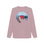 Mauve Womens Vinyl Record Mountain Sweatshirt
