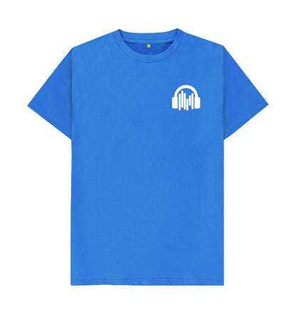 Bright Blue White SoundShirts Logo T-Shirt w\/ pocket style print