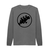 Slate Grey Printed Sweater Front