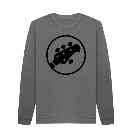 Slate Grey Printed Sweater Front