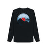 Black Womens Vinyl Record Mountain Sweatshirt