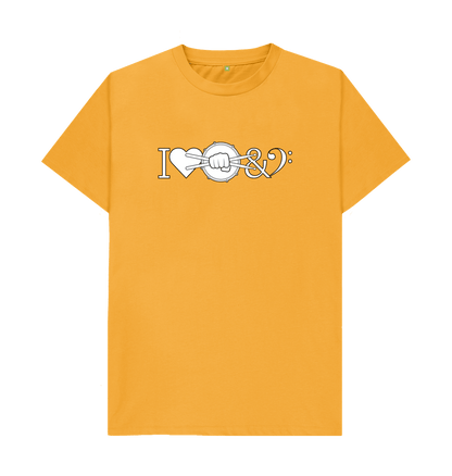 Mustard I Love Drum & Bass Graphic T-Shirt