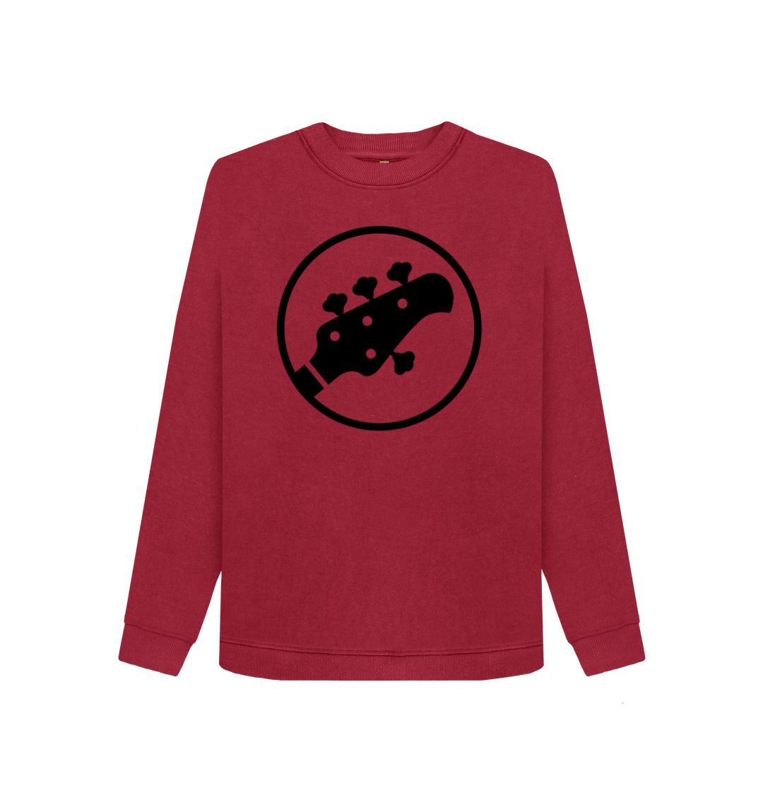 Cherry Womens Stingray Guitar Head Sweatshirt