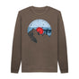 Chocolate Mens Vinyl Record Mountain Sweatshirt