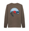 Chocolate Mens Vinyl Record Mountain Sweatshirt