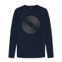 Navy Blue Vinyl Outline Mens Long Sleeve T-Shirt