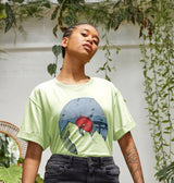 Womens Vinyl Record Mountain T-Shirt