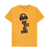 Mustard Drop Beats Not Bombs Sound Shirts Navy Logo T-Shirt