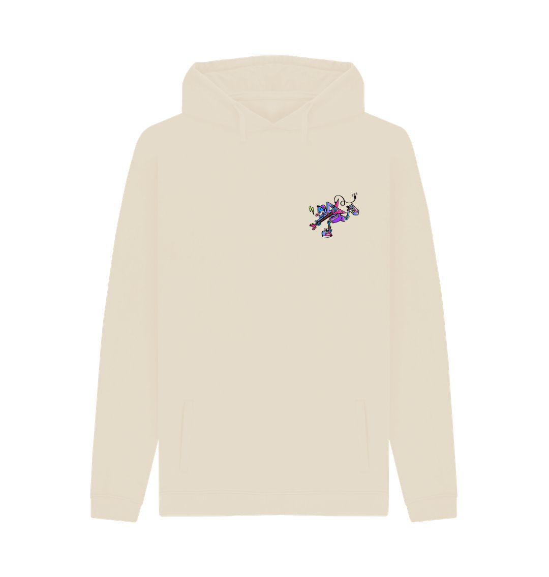 Oat Mens Cartoon Character Flying V Hoodie