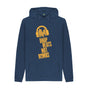 Navy Drop Beats Not Bombs Sound Shirts Yellow Logo Mens Hoodie