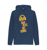 Navy Drop Beats Not Bombs Sound Shirts Yellow Logo Mens Hoodie