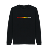 Black Printed Sweater Front