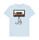 Sky Blue Mens Unwound Cassette Graphic T-Shirt