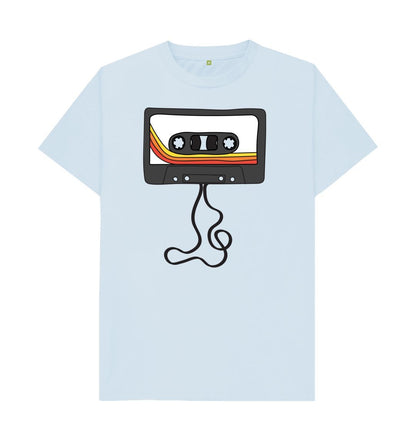 Sky Blue Mens Unwound Cassette Graphic T-Shirt