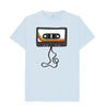 Sky Blue Mens Unwound Cassette Graphic T-Shirt