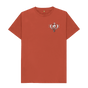 Rust Combined Clef Heart Symbol Graphic Mens T-Shirt