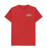 Red Combined Clef Heart Symbol Graphic Mens T-Shirt