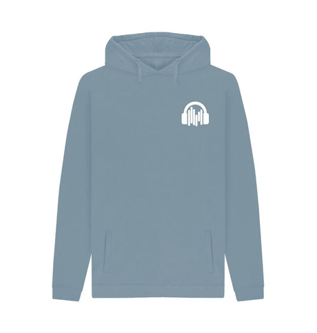 Stone Blue SoundShirts Back Printed Hoodie